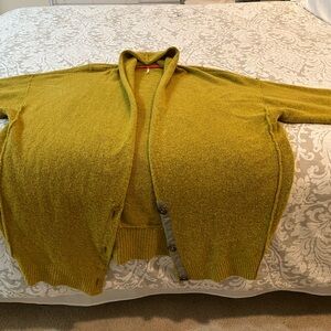 Free People mustard yellow Cardigan Sweater